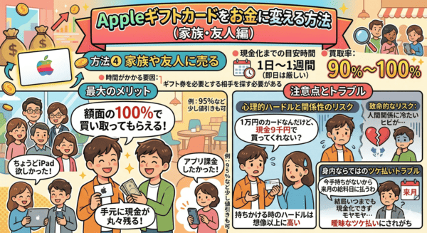 家族や友人に売る