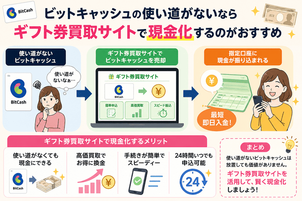 ビットキャッシュ買取のイメージ